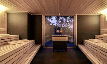 Panoramasauna des Hotels