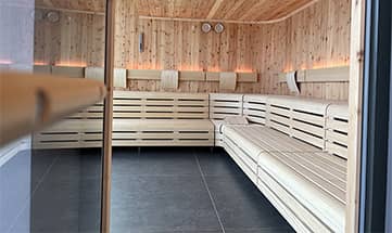 Zirbenholzsauna im Hotel Diedrich