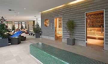 Außenansicht von der Salzsteinsauna