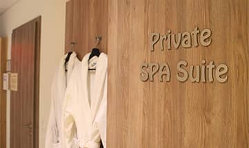 Eingang zur Private Spa Suite